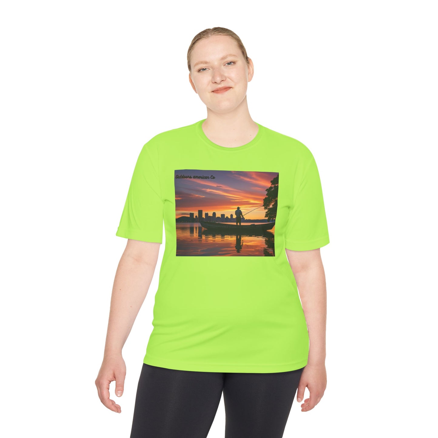 Sunset Boat Trip Athletic Tee