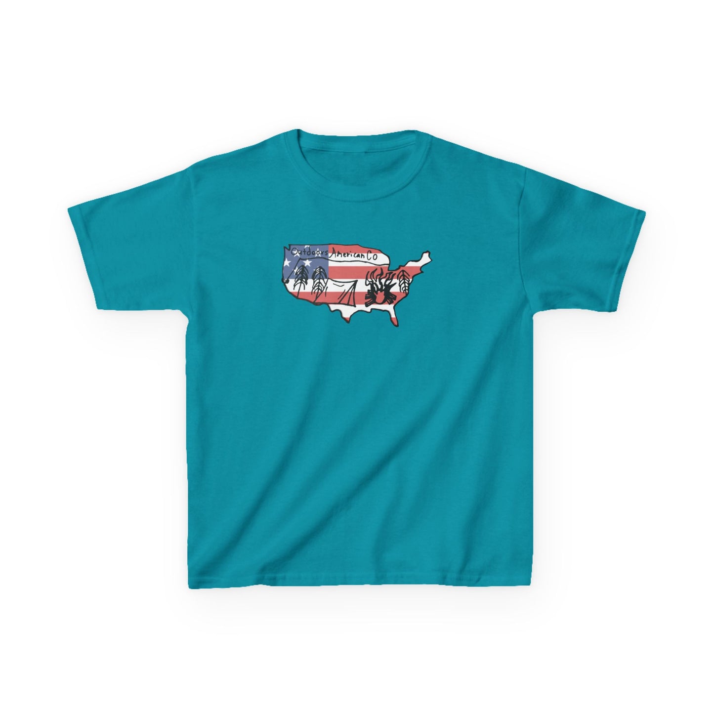 Kids Outdoors American Tee