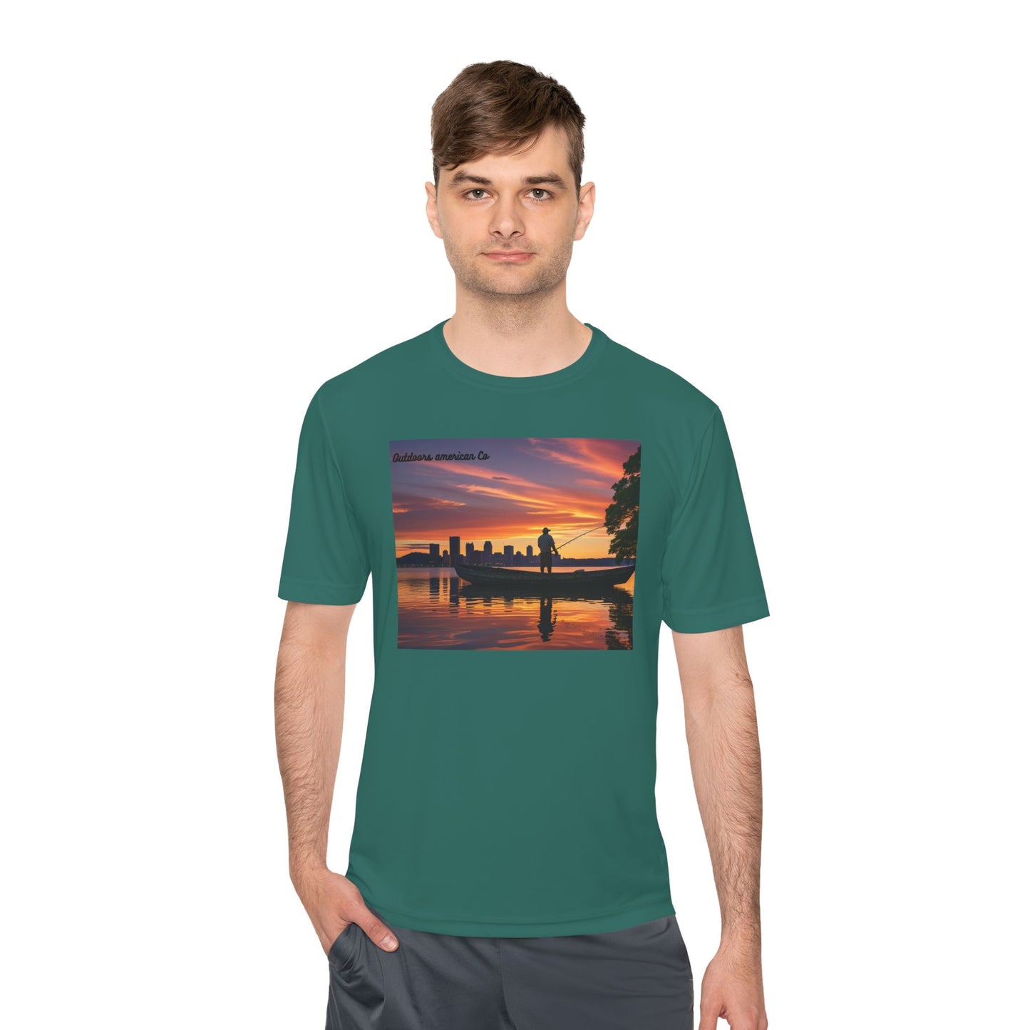 Sunset Boat Trip Athletic Tee