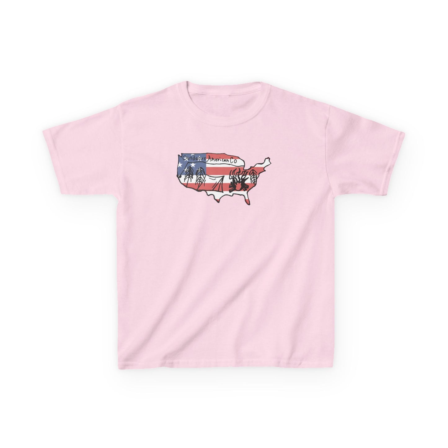 Kids Outdoors American Tee