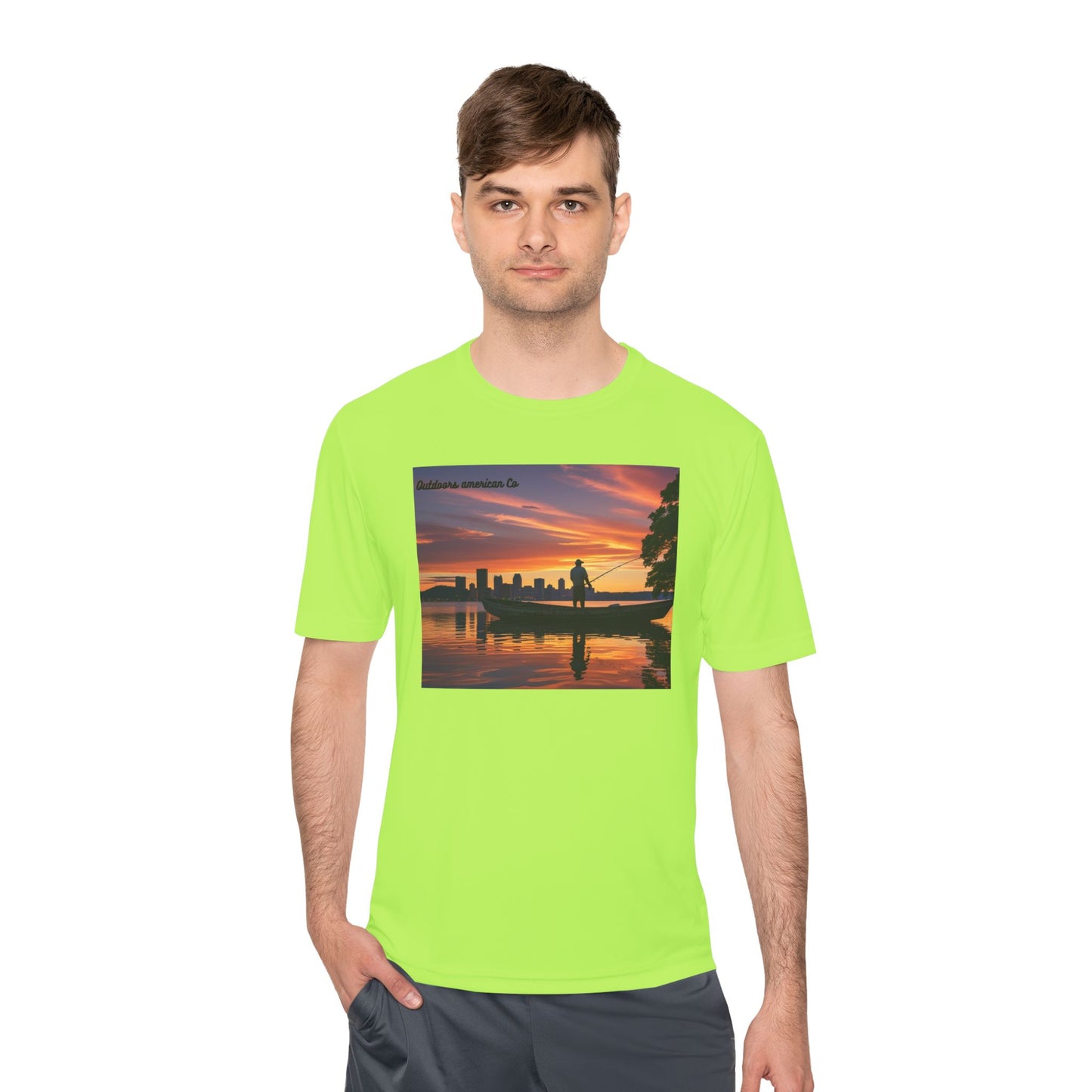 Sunset Boat Trip Athletic Tee