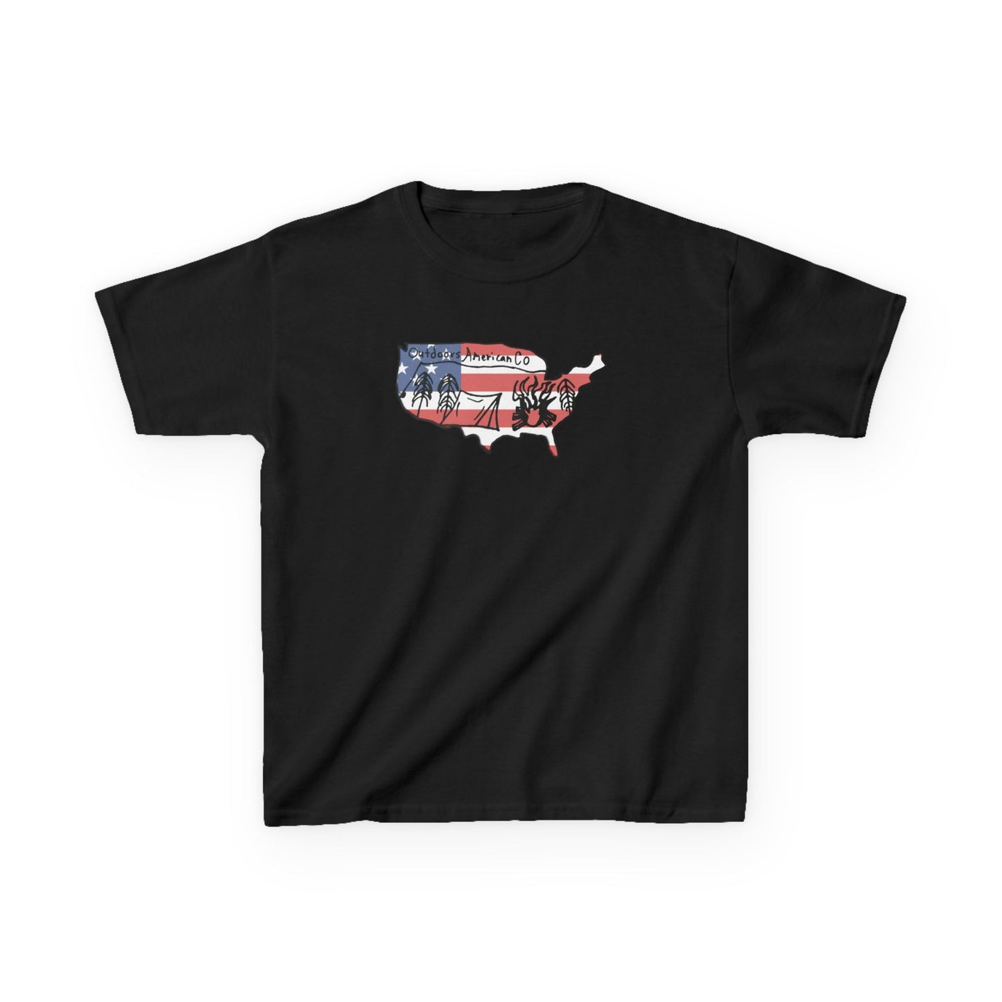 Kids Outdoors American Tee