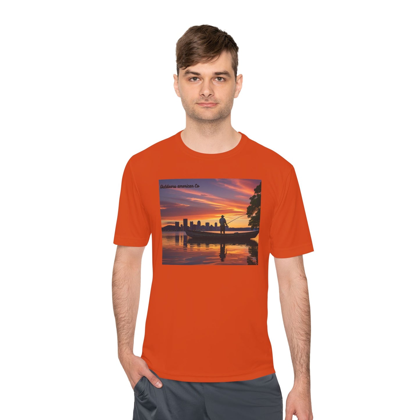 Sunset Boat Trip Athletic Tee