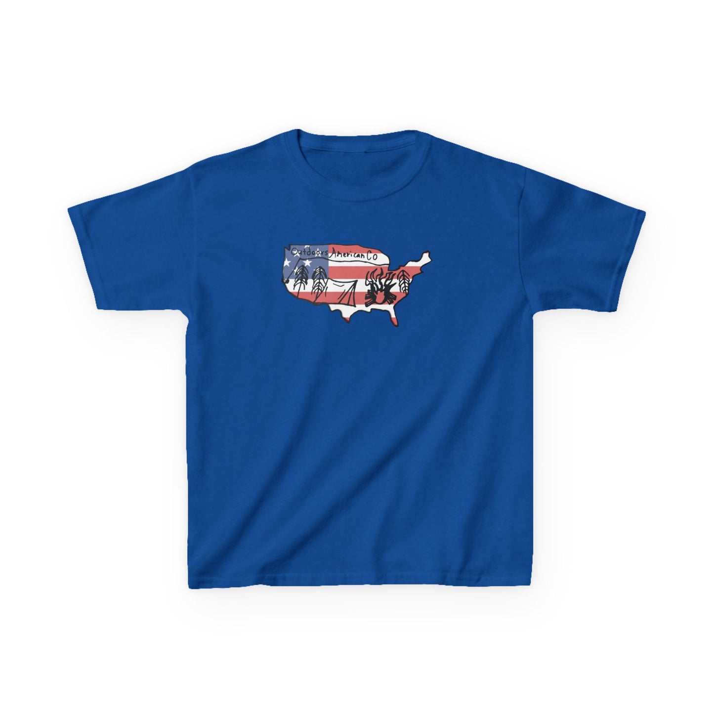 Kids Outdoors American Tee