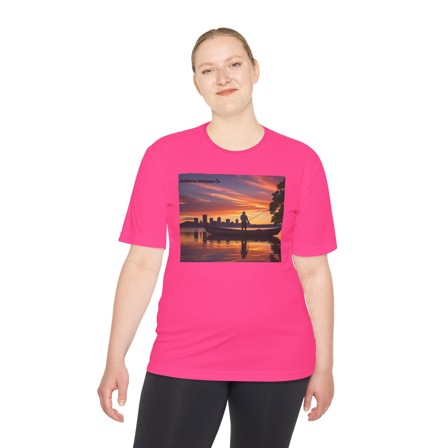 Sunset Boat Trip Athletic Tee