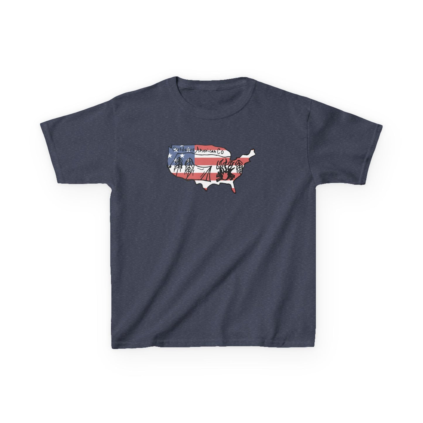 Kids Outdoors American Tee