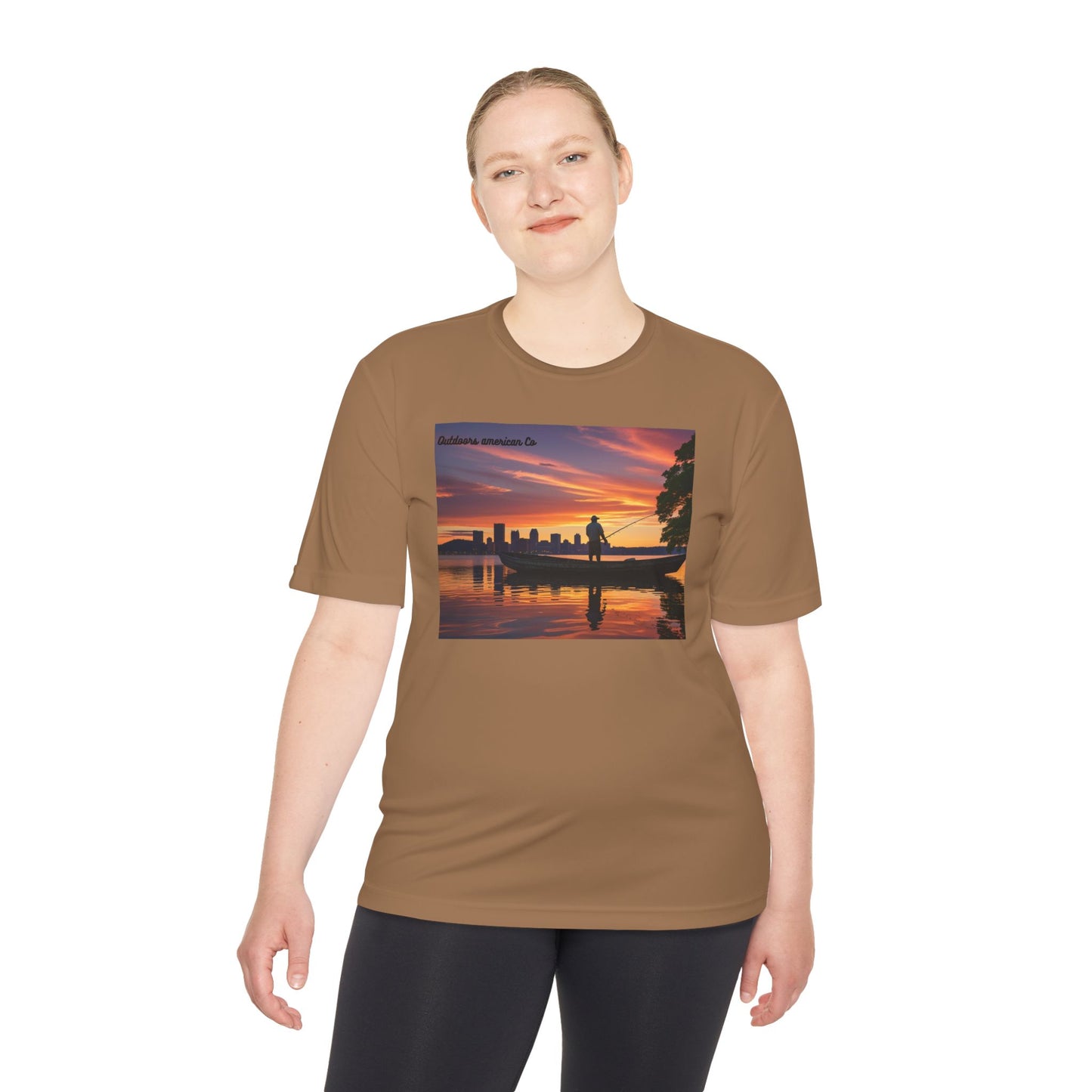Sunset Boat Trip Athletic Tee