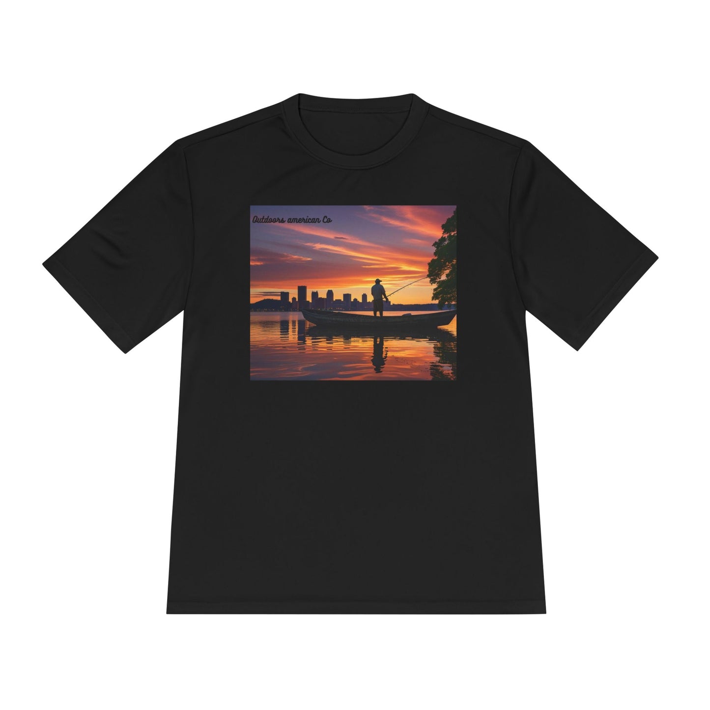 Sunset Boat Trip Athletic Tee
