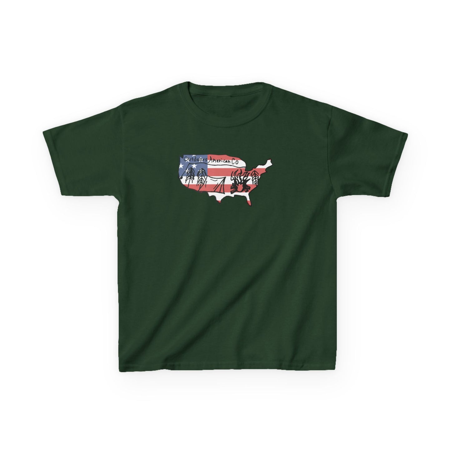 Kids Outdoors American Tee