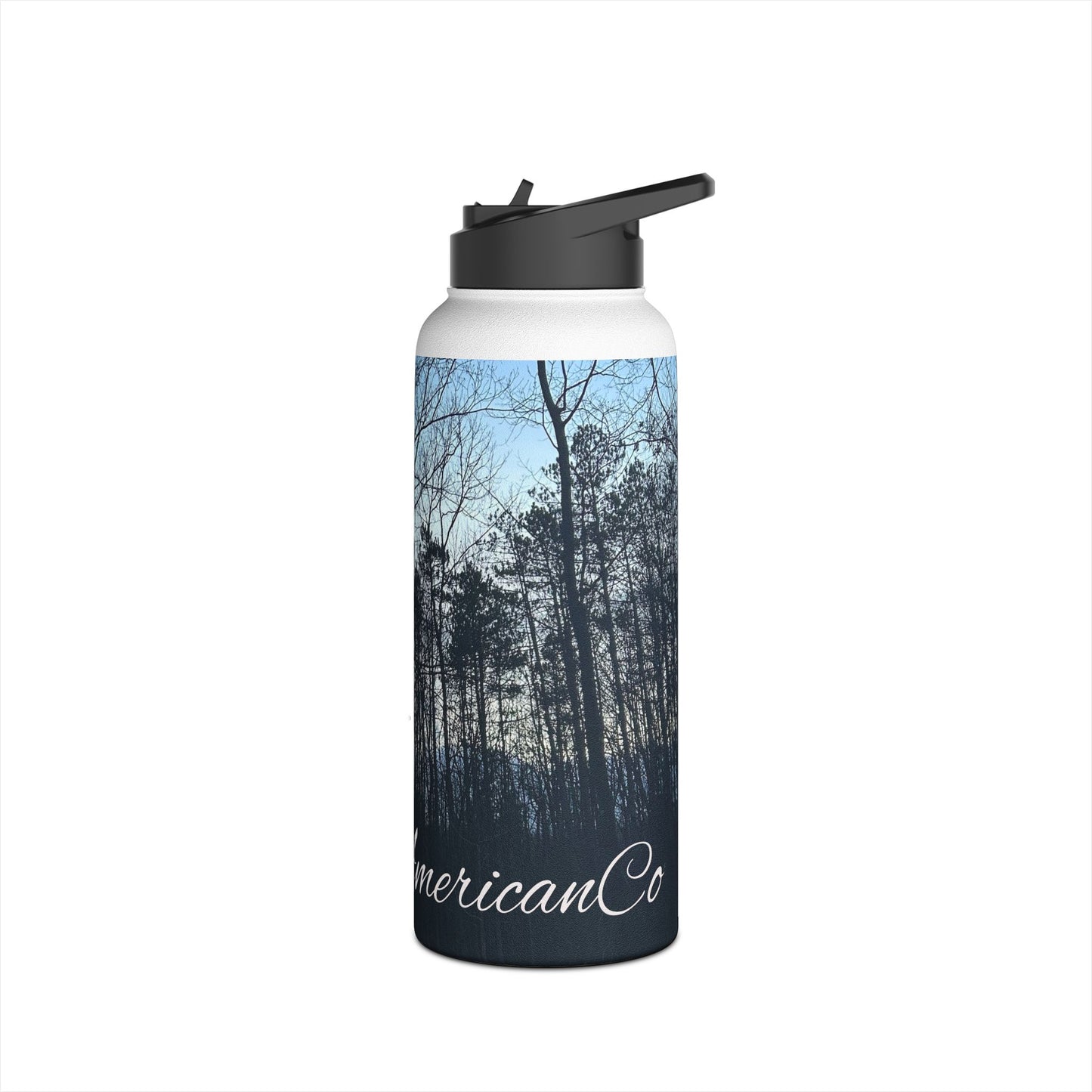 Dusk Trees Stainless Steel Water Bottle