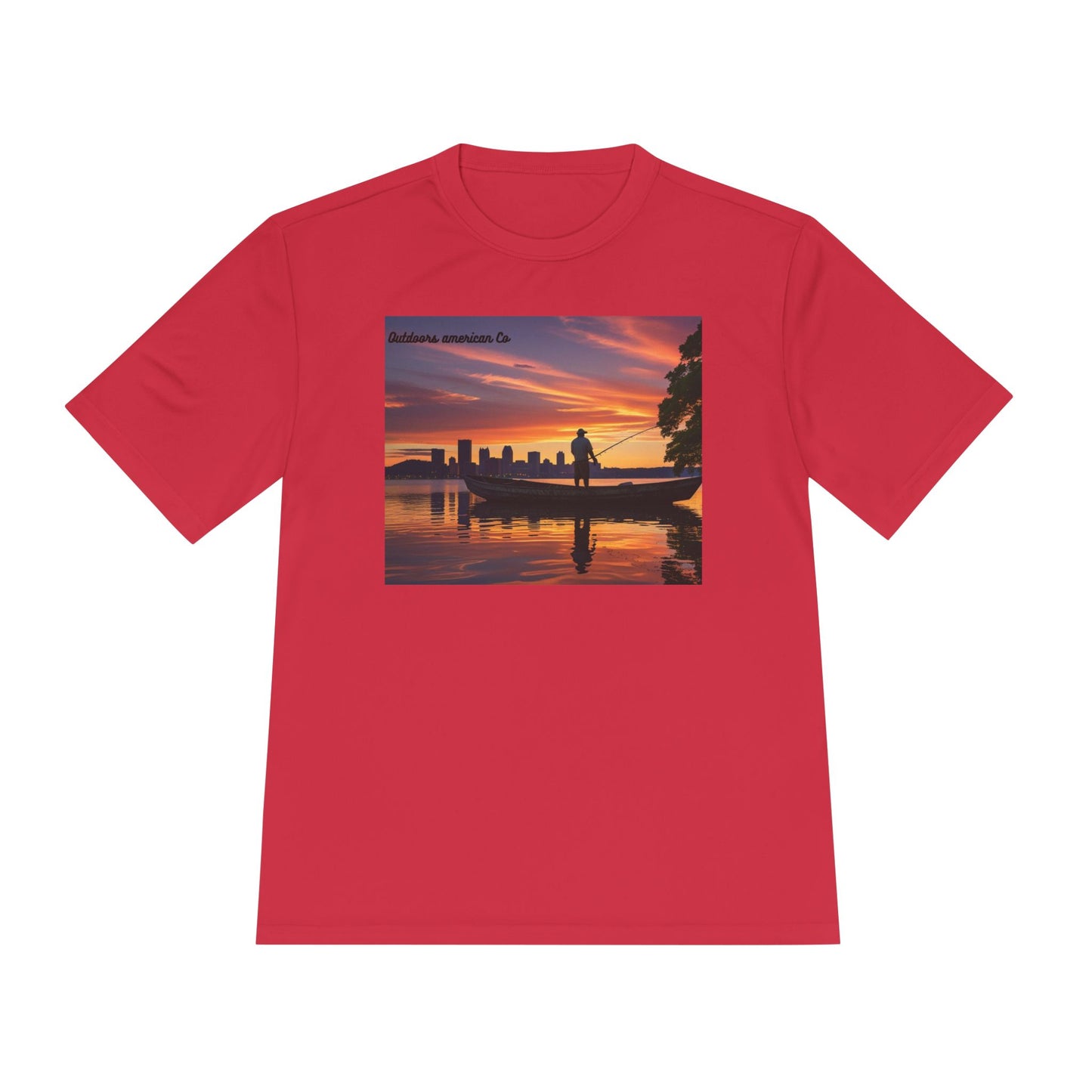 Sunset Boat Trip Athletic Tee