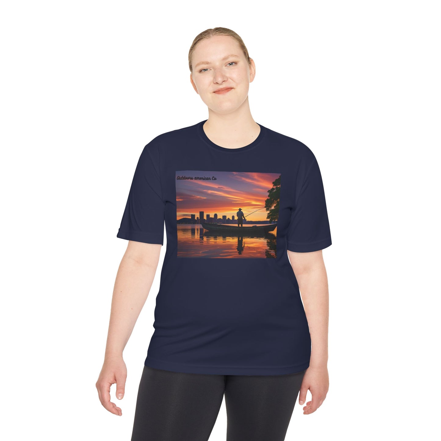 Sunset Boat Trip Athletic Tee