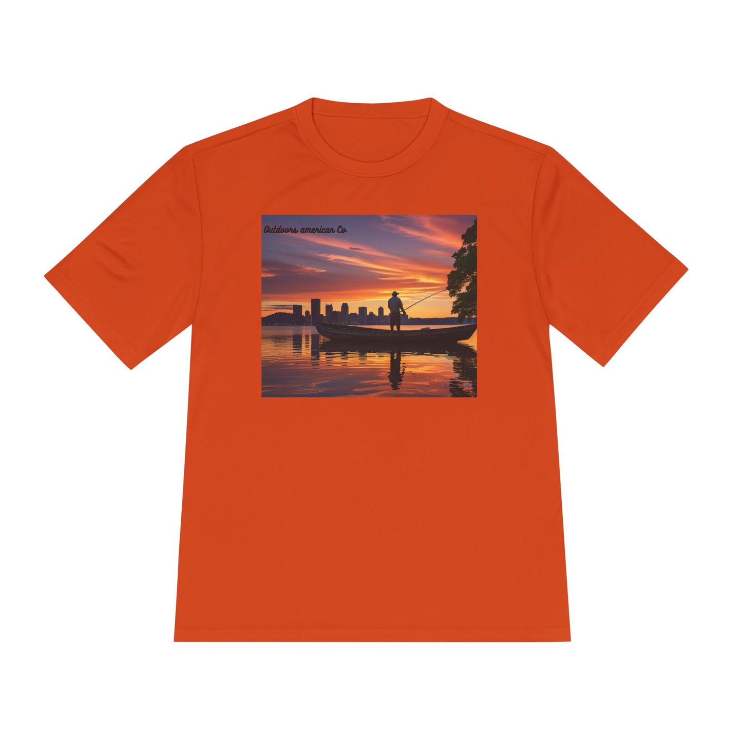 Sunset Boat Trip Athletic Tee