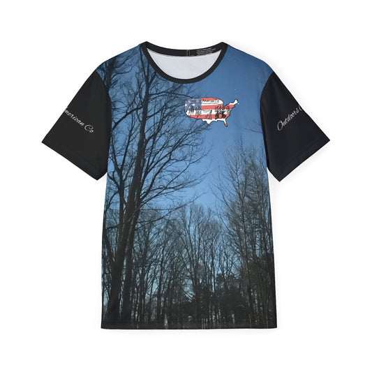 Dusk Trees Athletic Shirt