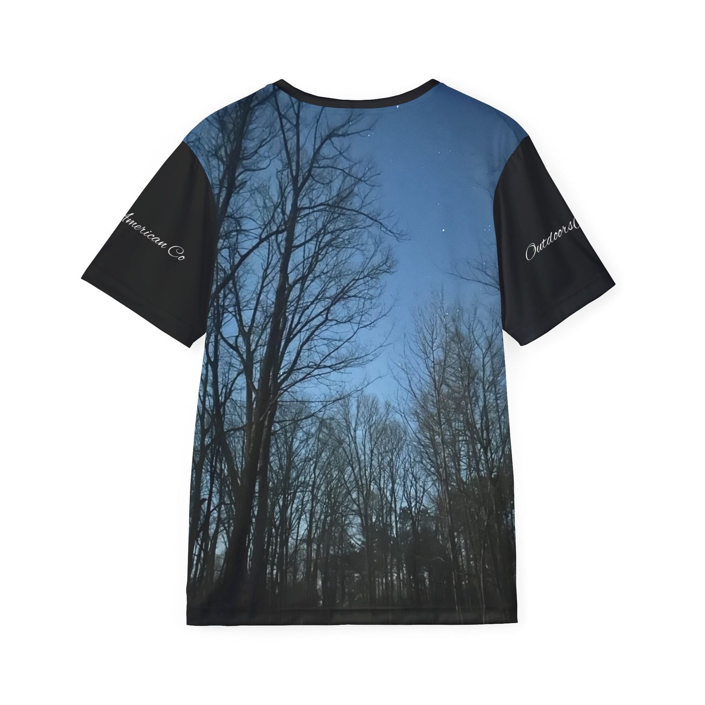 Dusk Trees Athletic Shirt
