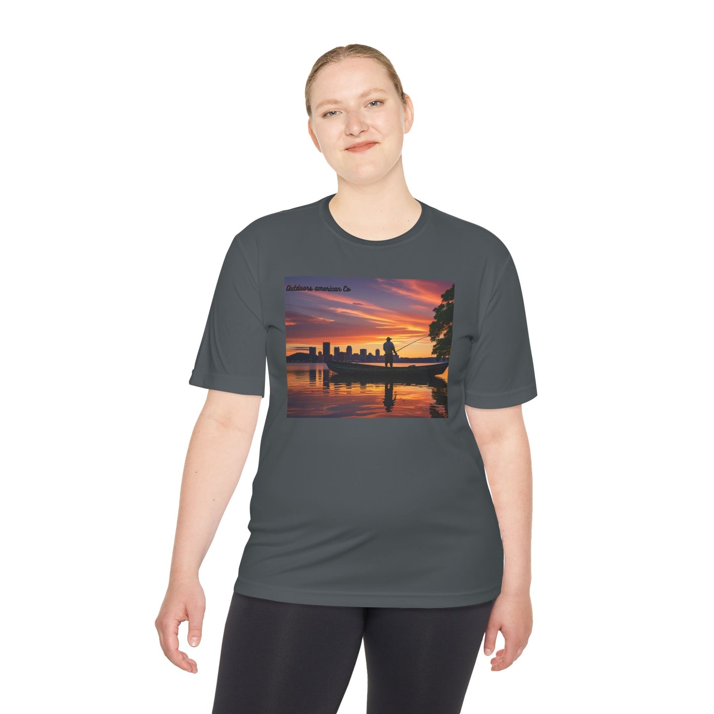 Sunset Boat Trip Athletic Tee