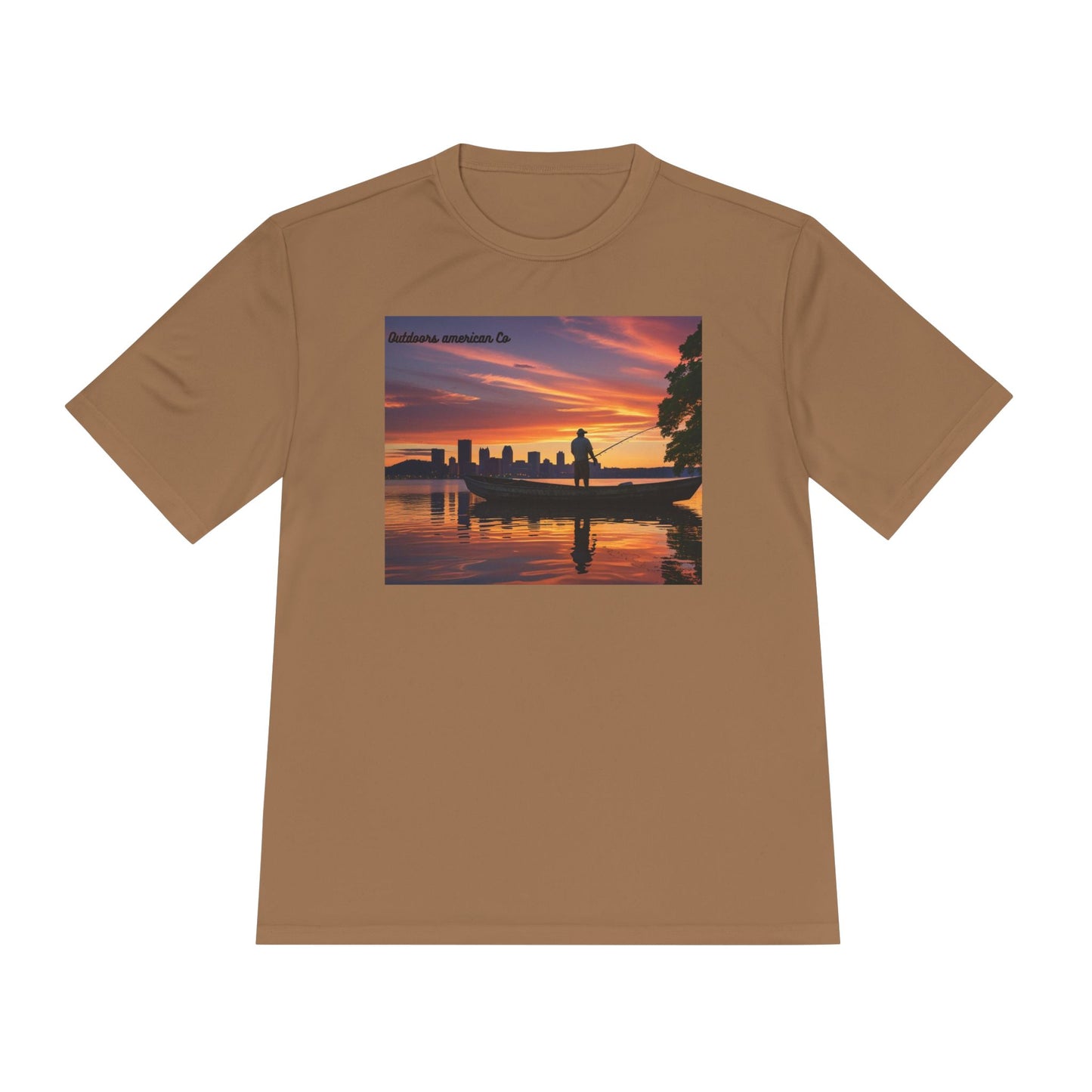 Sunset Boat Trip Athletic Tee