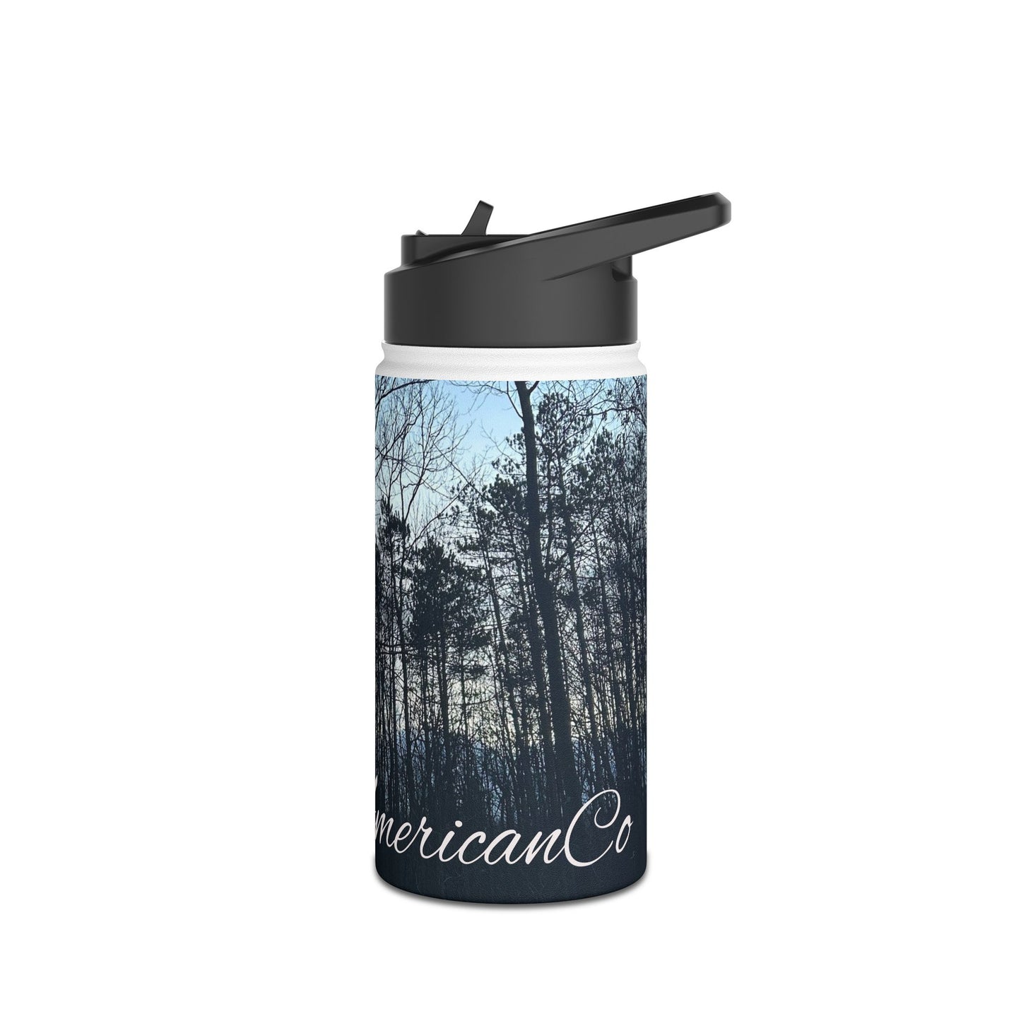 Dusk Trees Stainless Steel Water Bottle