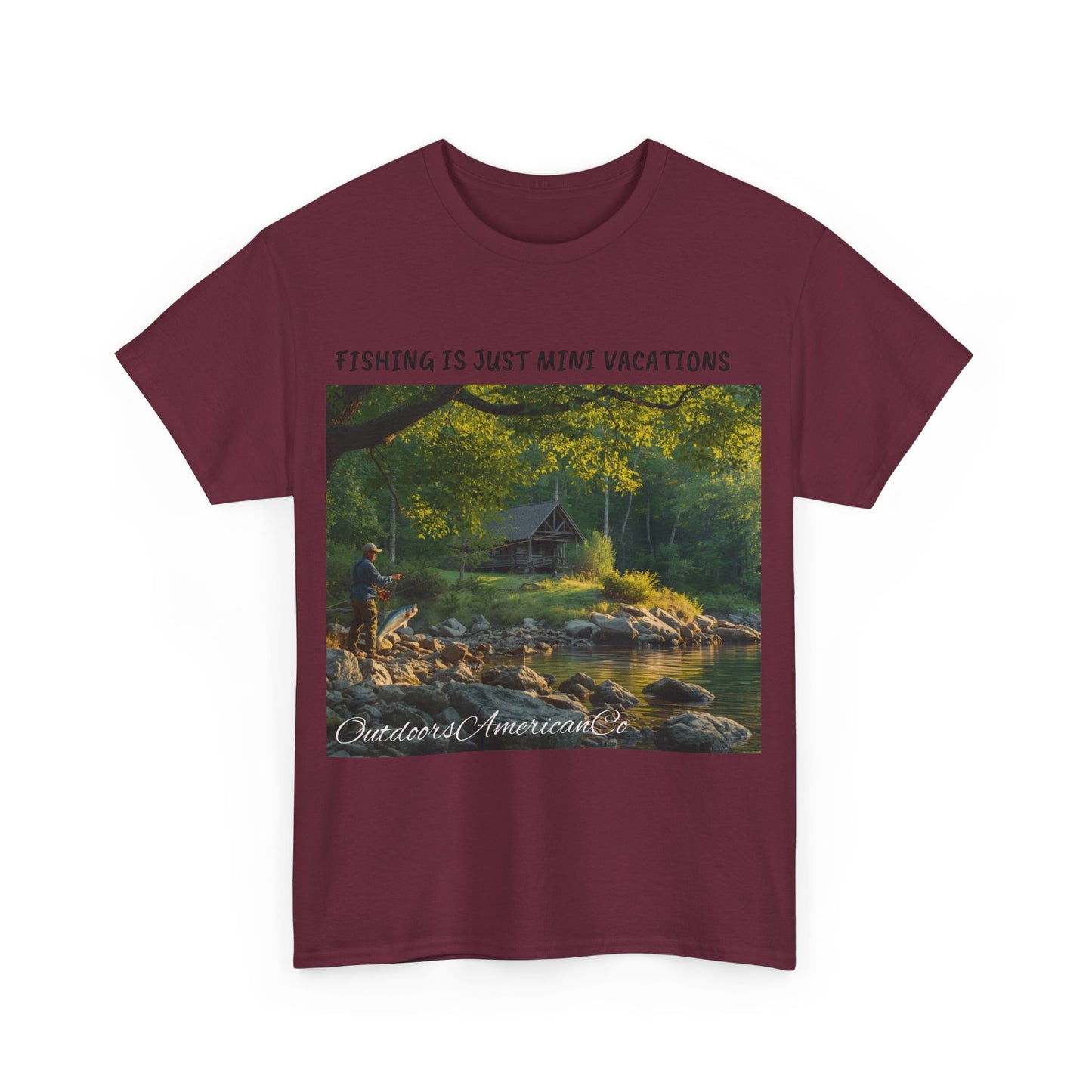 Fishing is Vacation Tee