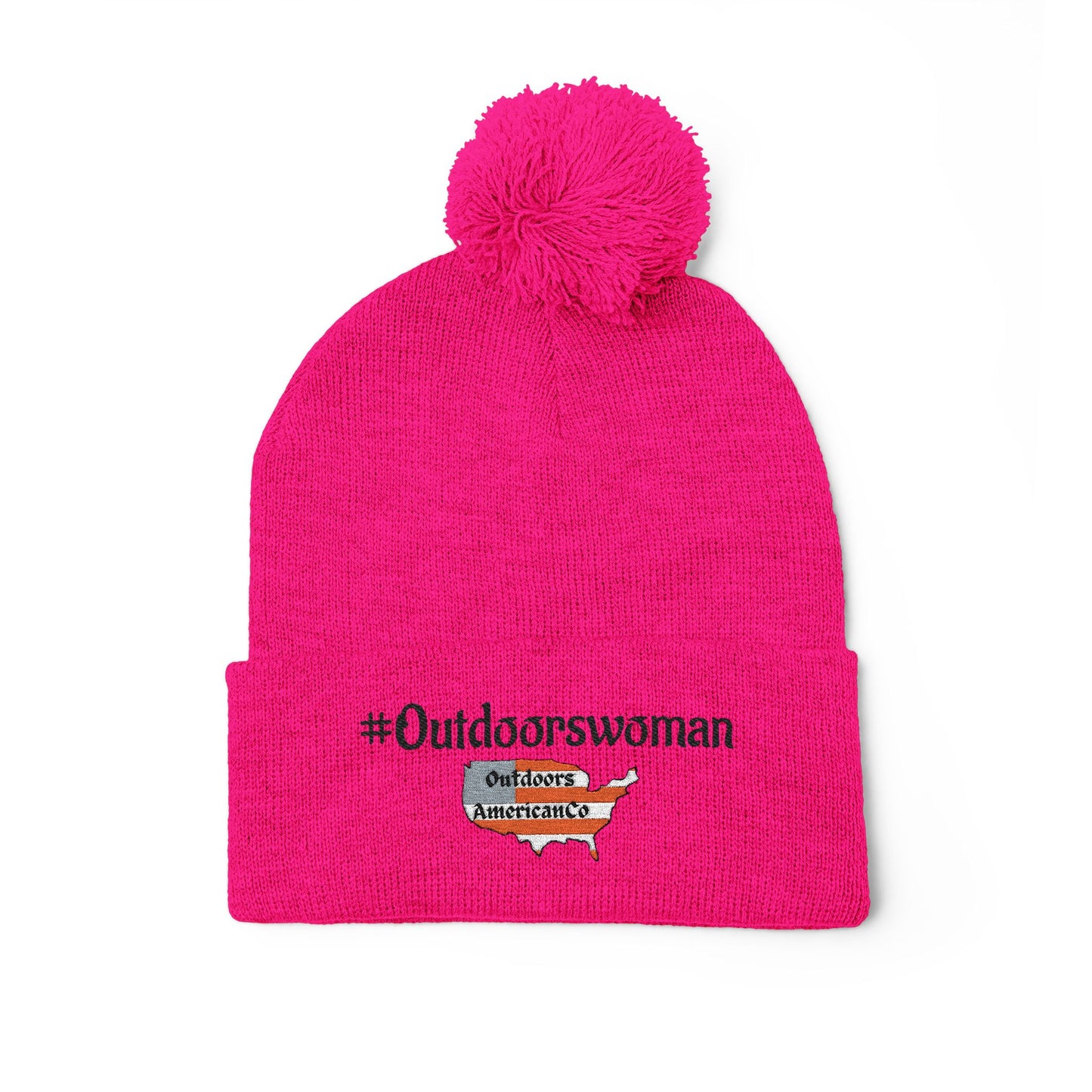 Outdoorswoman Pom-Pom Knit Cap