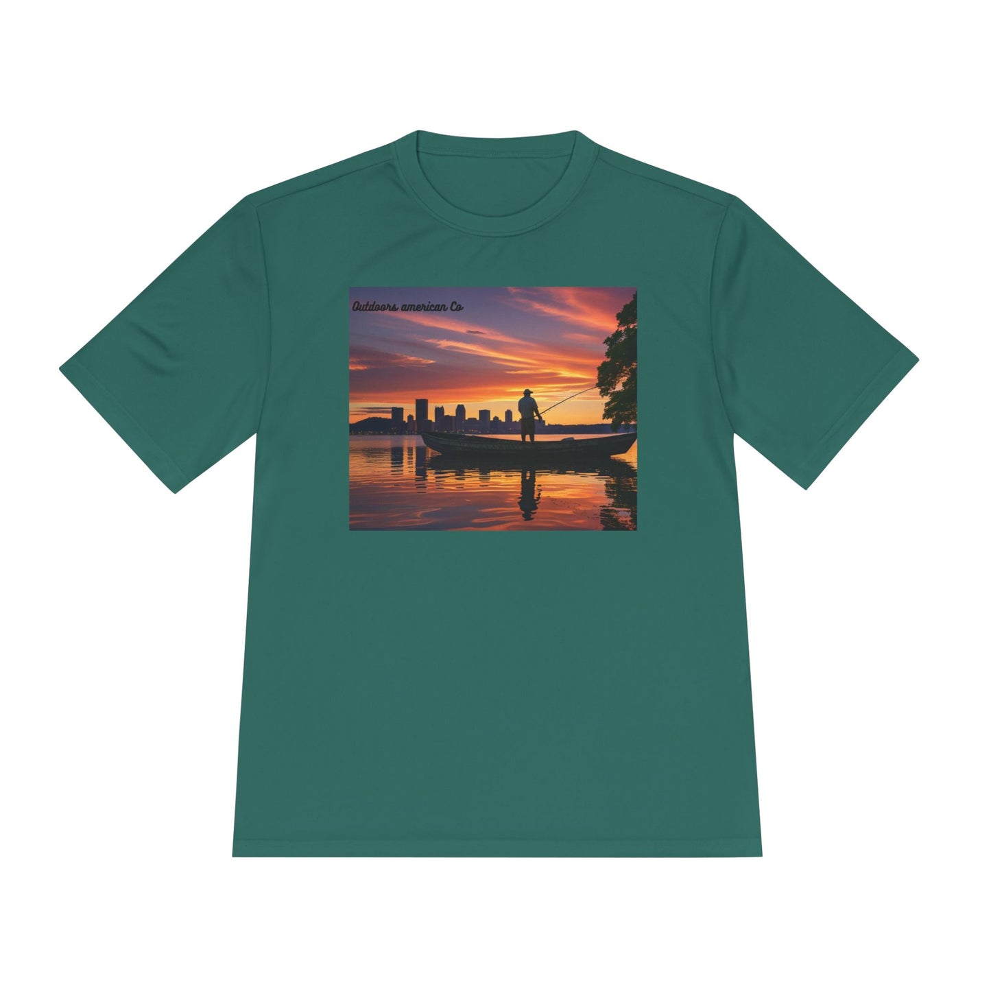 Sunset Boat Trip Athletic Tee