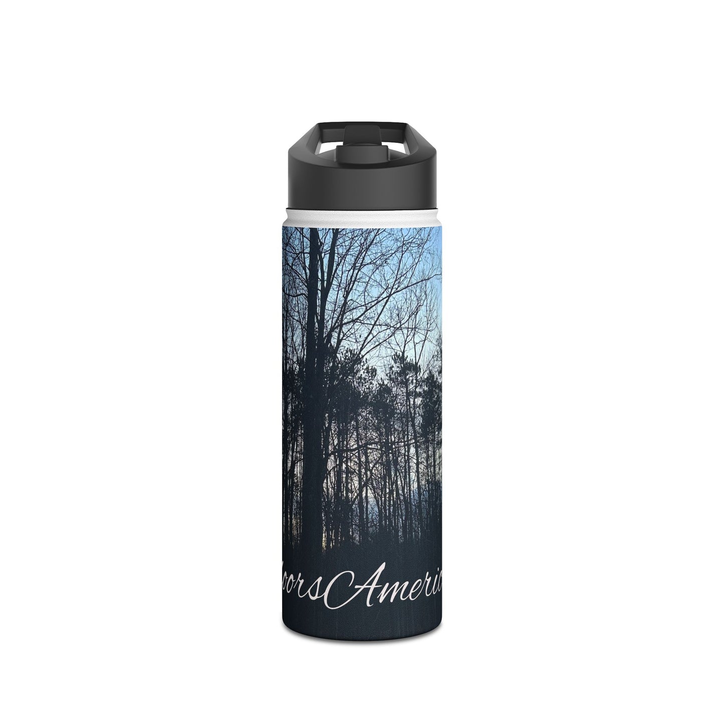 Dusk Trees Stainless Steel Water Bottle