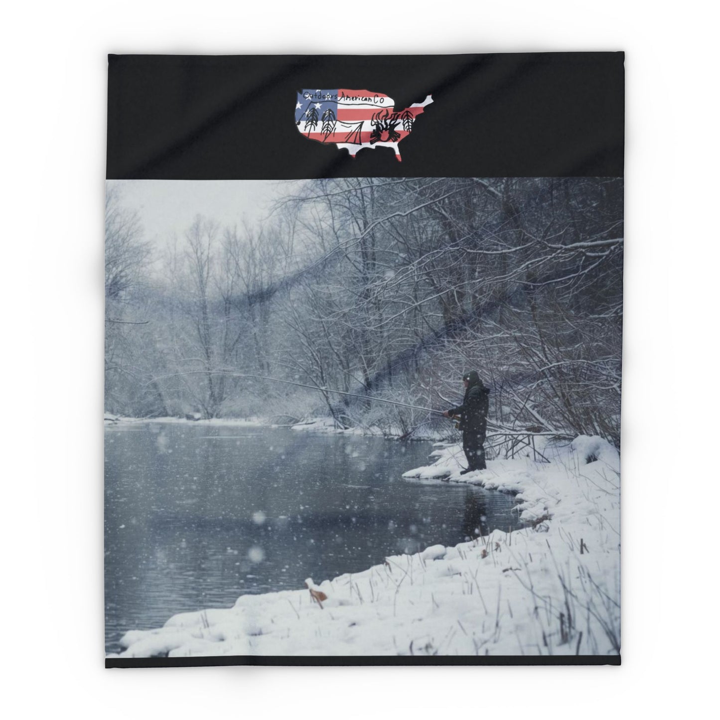 Snowy Creek Artic Fleece Blanket