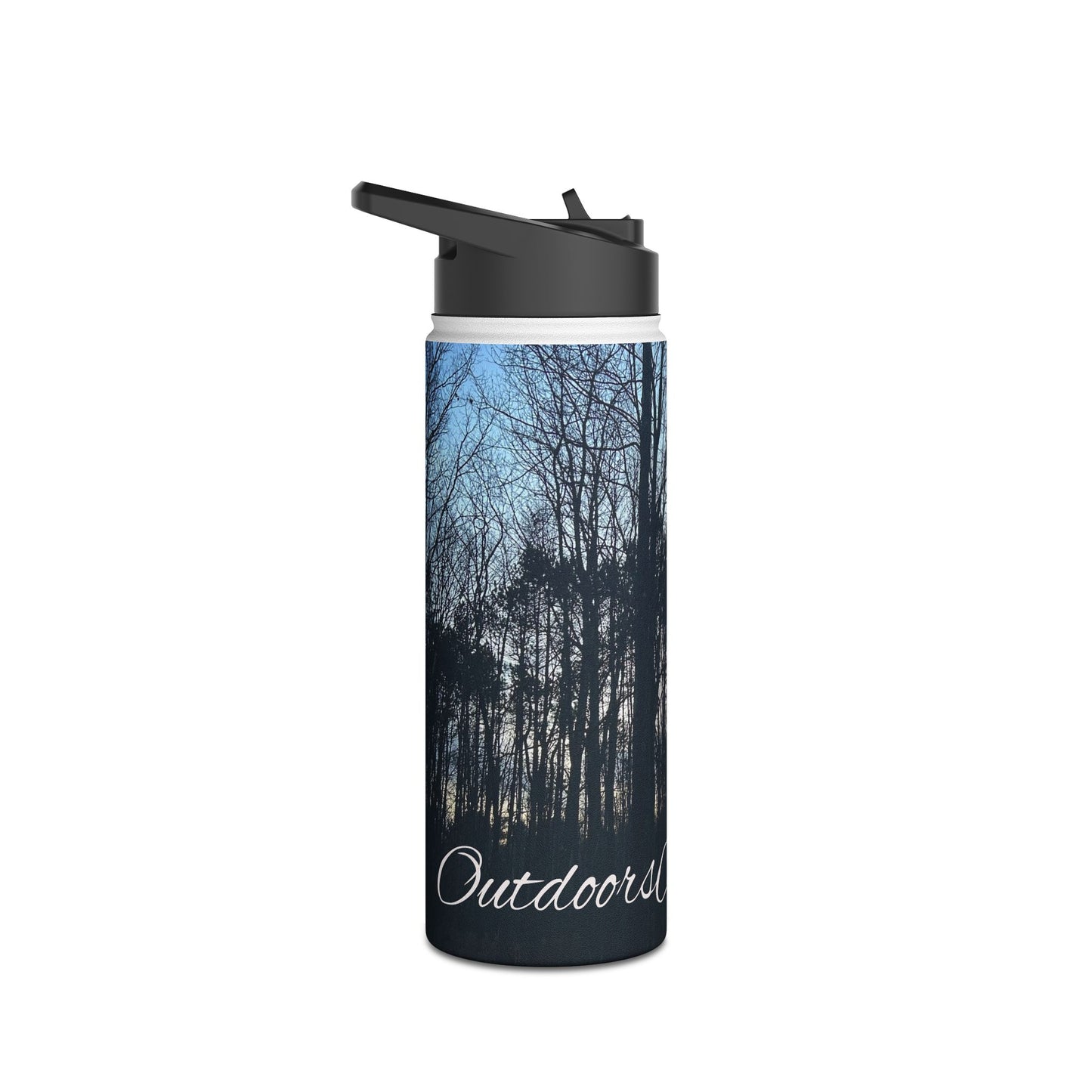 Dusk Trees Stainless Steel Water Bottle