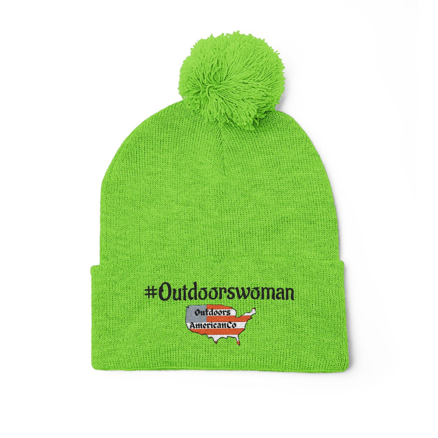 Outdoorswoman Pom-Pom Knit Cap