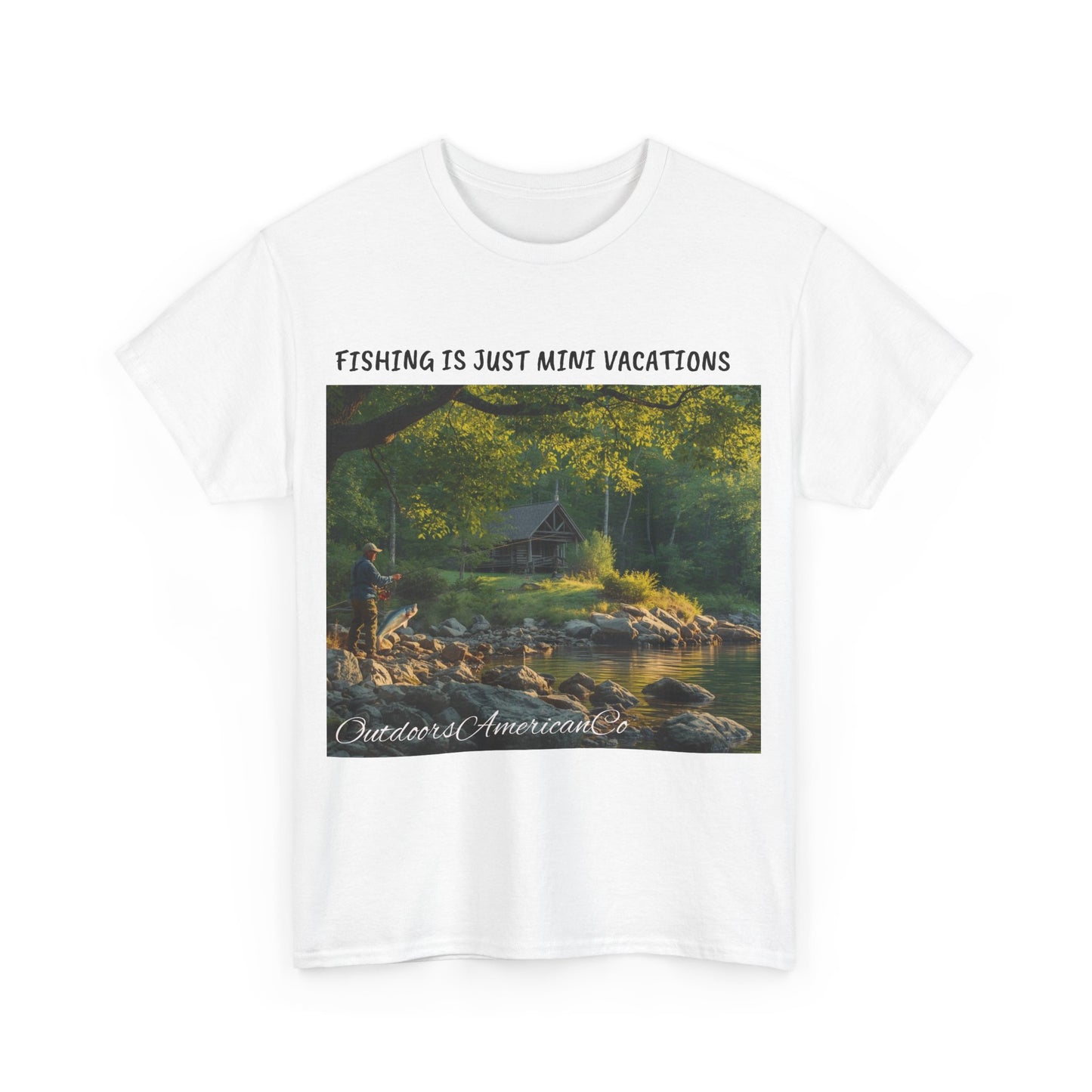 Fishing is Vacation Tee