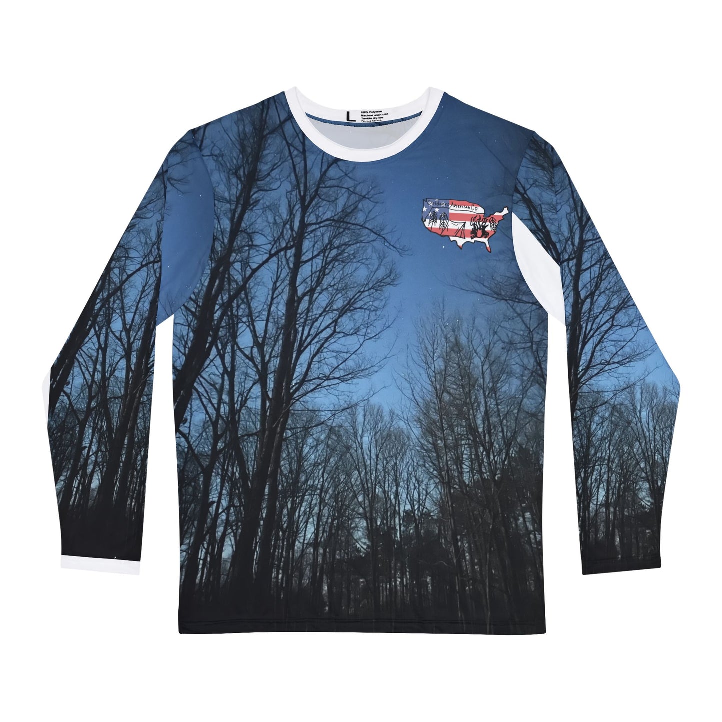 Mystic Night Long Sleeve Athletic Shirt — Moisture-Wicking Outdoor Fishing & Camping Top