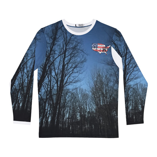 Mystic Night Long Sleeve Athletic Shirt — Moisture-Wicking Outdoor Fishing & Camping Top