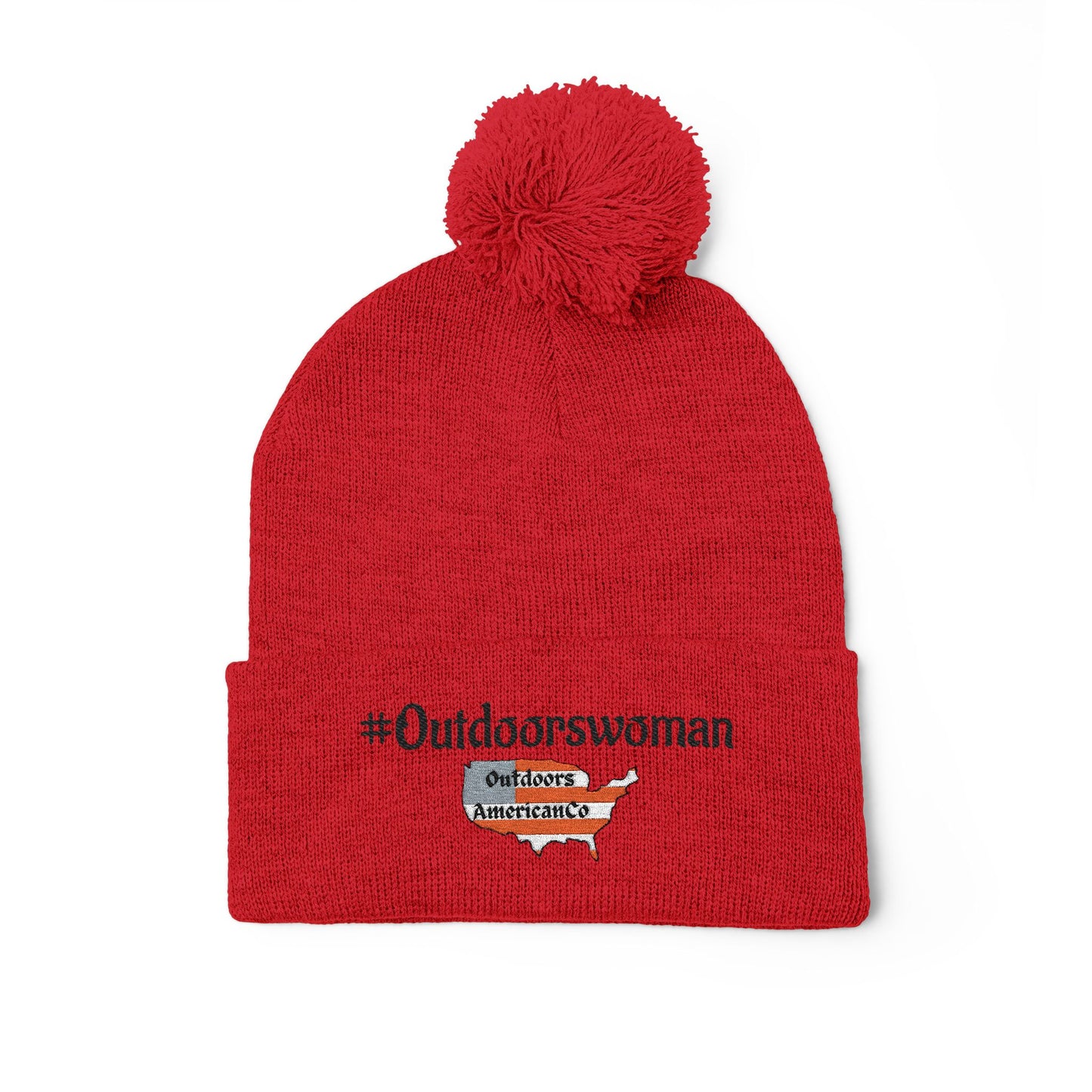 Outdoorswoman Pom-Pom Knit Cap