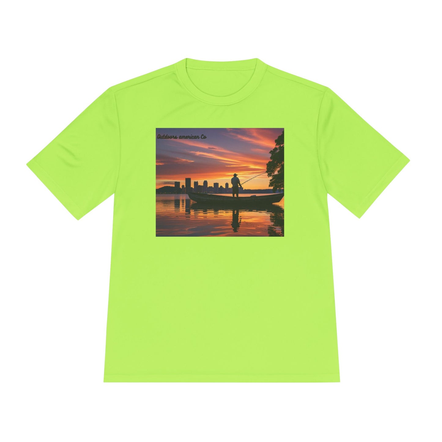 Sunset Boat Trip Athletic Tee