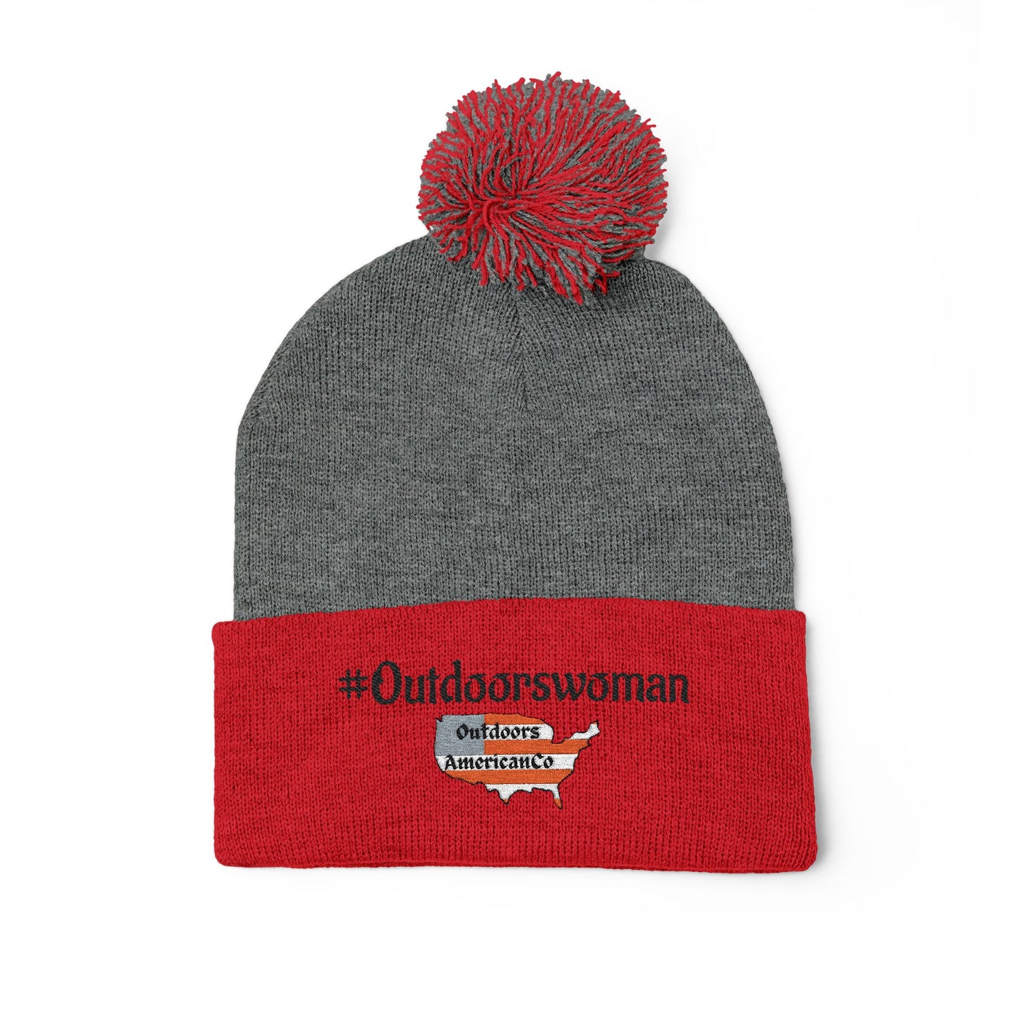Outdoorswoman Pom-Pom Knit Cap
