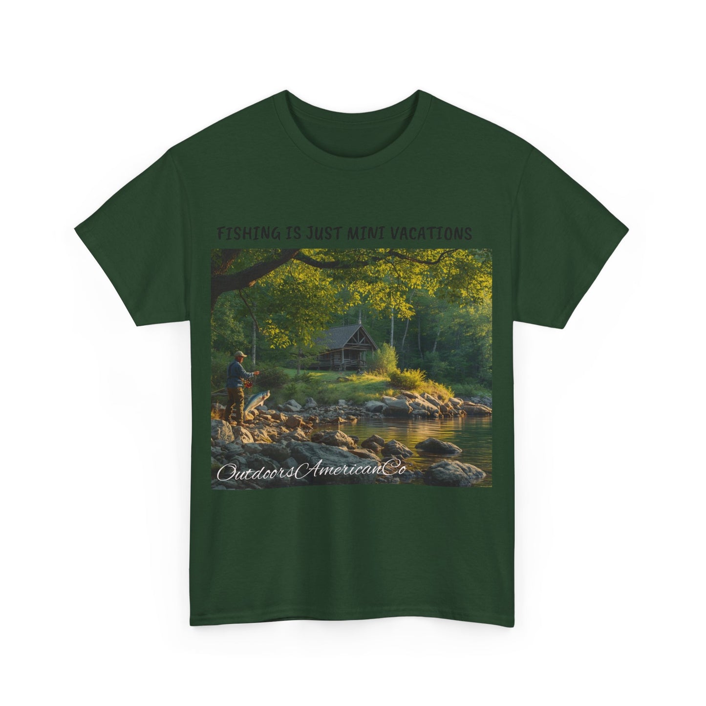 Fishing is Vacation Tee