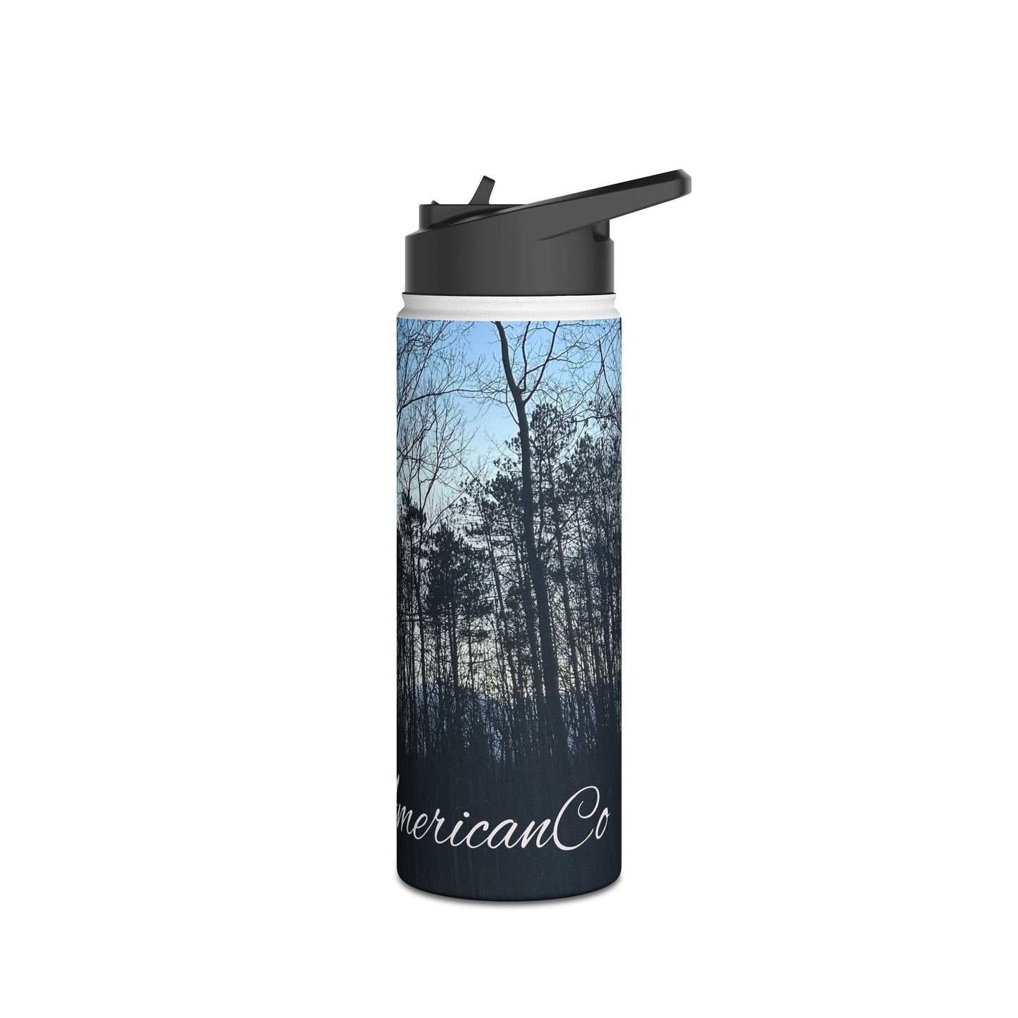 Dusk Trees Stainless Steel Water Bottle