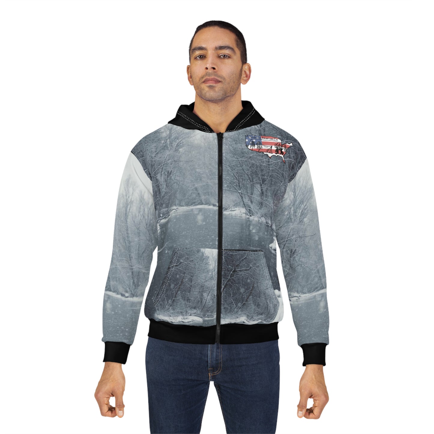 Snowy Creek Fishin Zip Hoodie