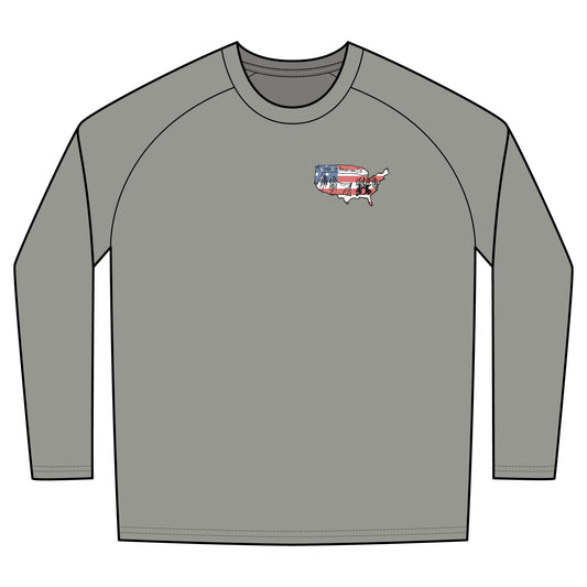 Long Camo Sleeved Logo Fishing Shirt