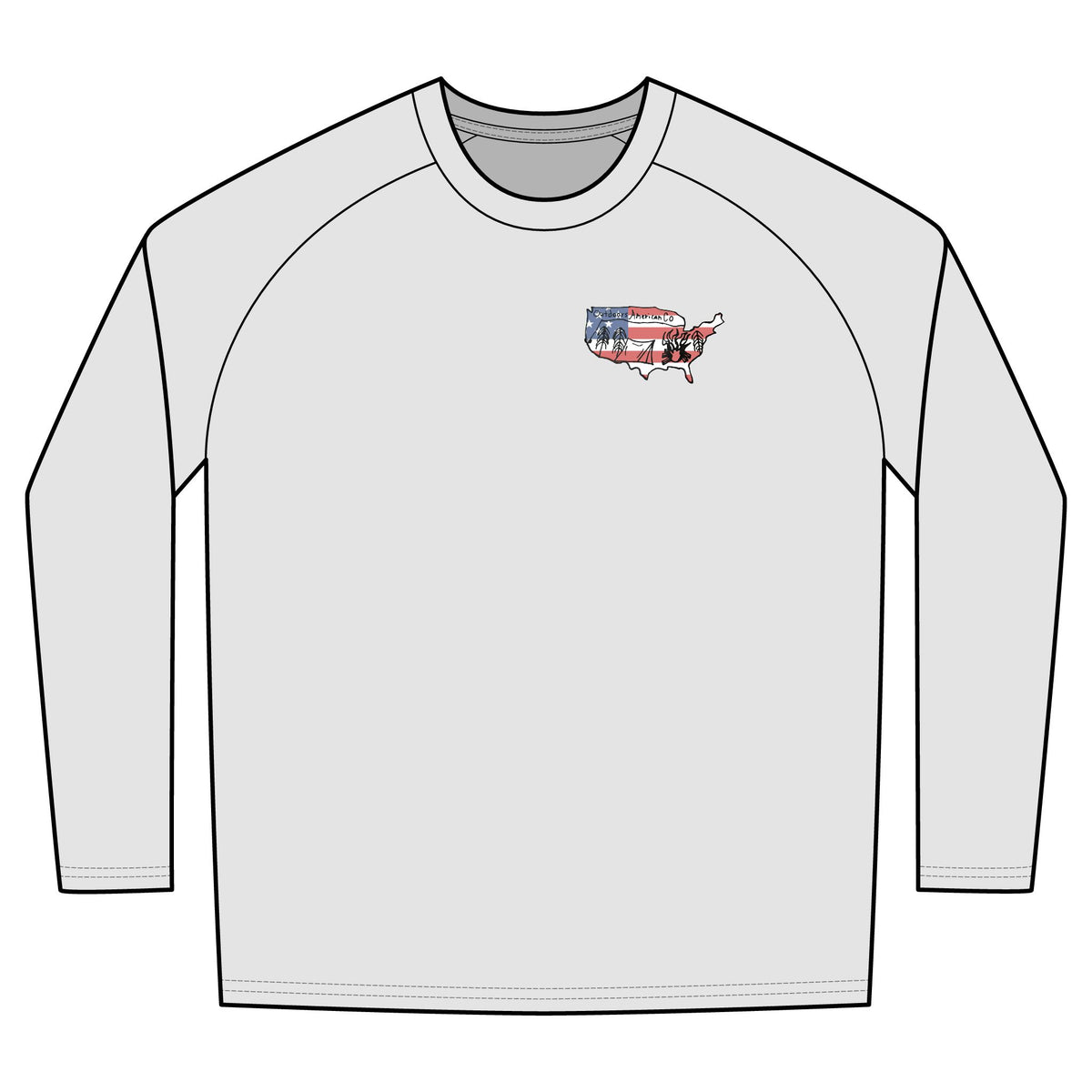 Long Camo Sleeved Logo Fishing Shirt