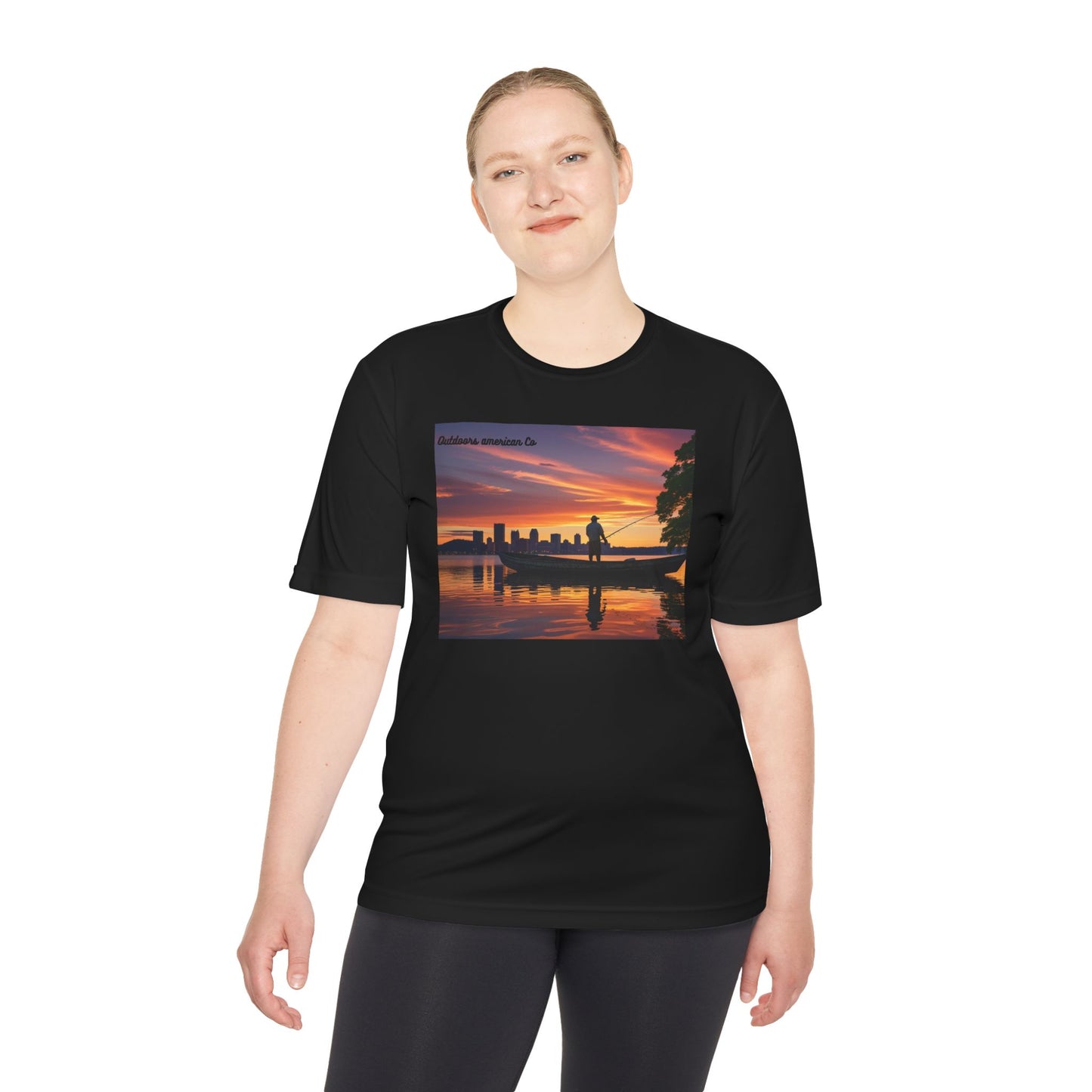 Sunset Boat Trip Athletic Tee