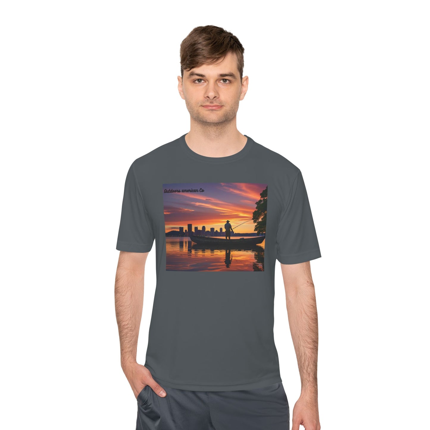 Sunset Boat Trip Athletic Tee