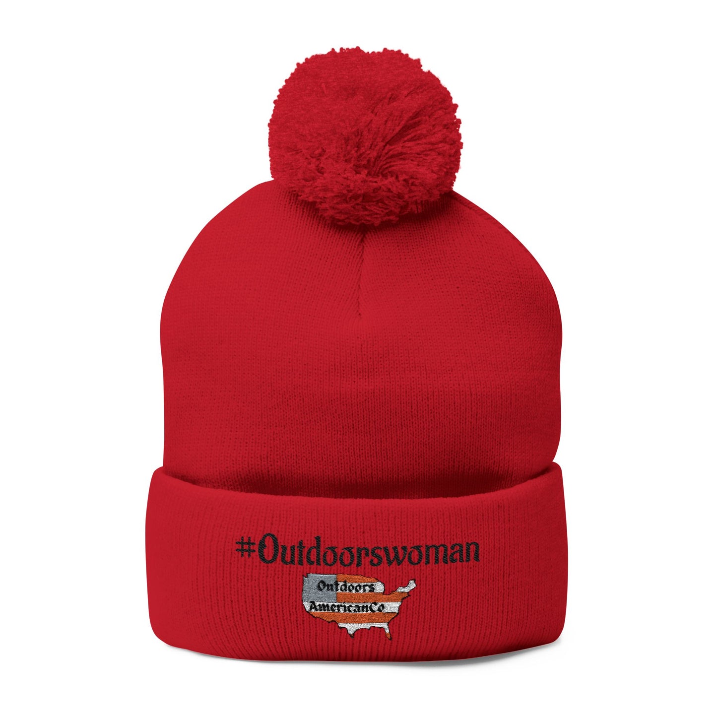Outdoorswoman Pom-Pom Knit Cap