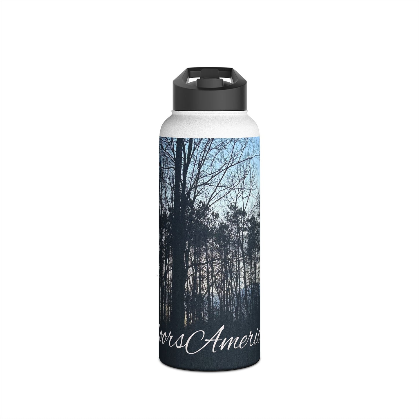 Dusk Trees Stainless Steel Water Bottle