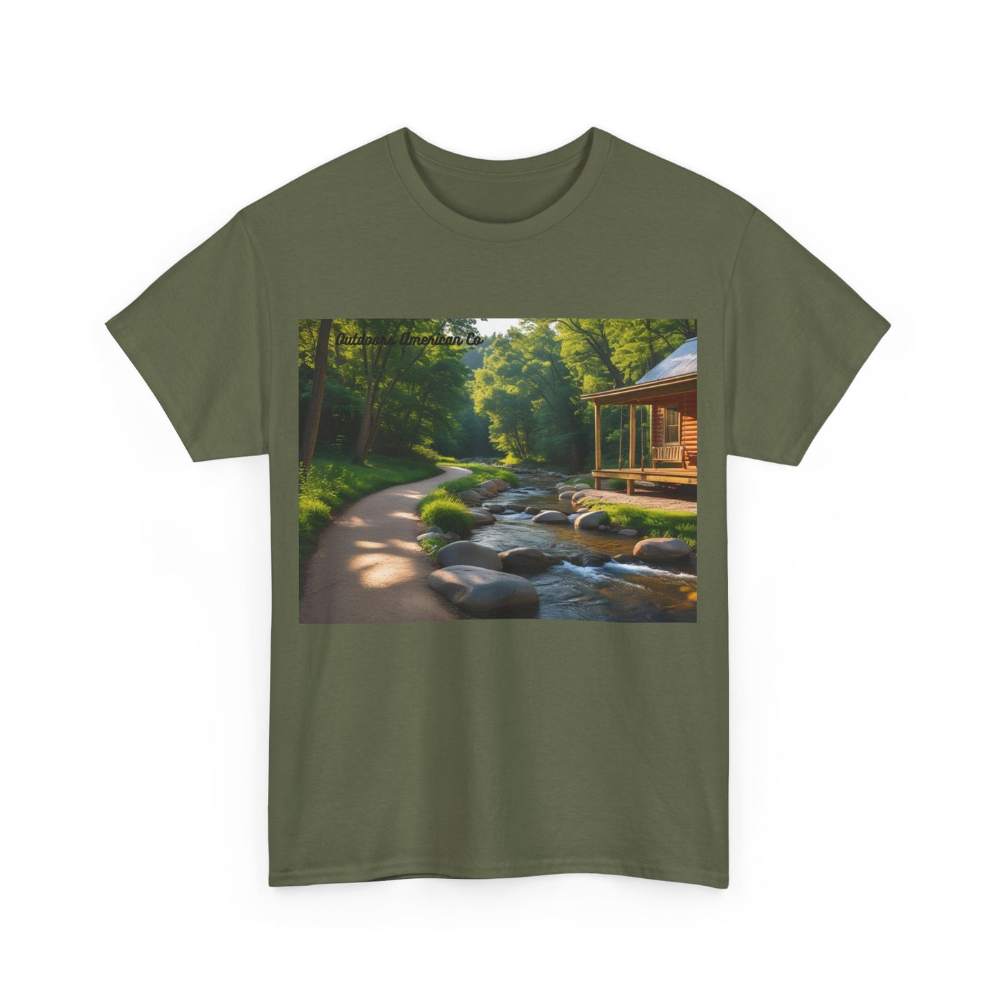 Creek Walk Cabin Cotton Tee