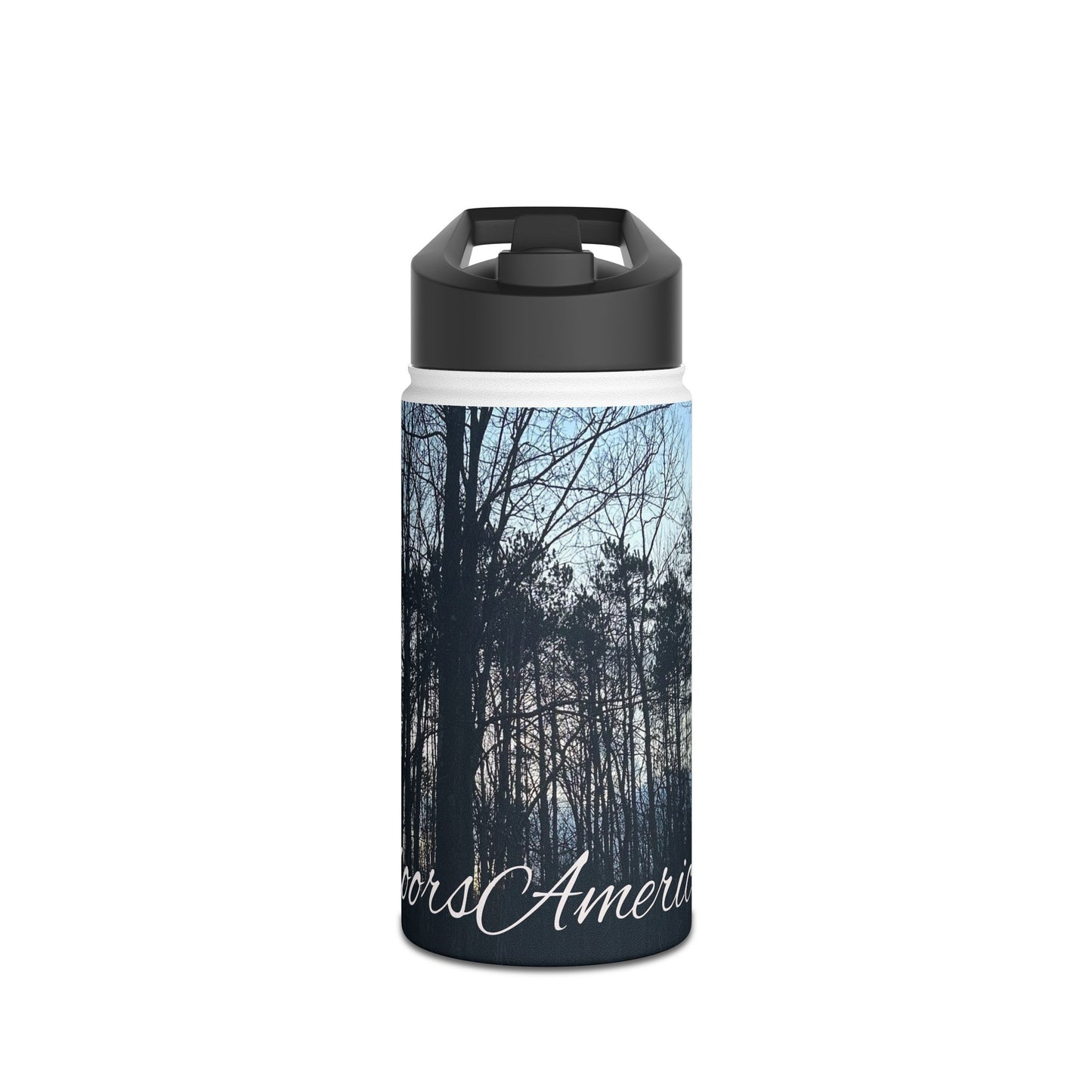 Dusk Trees Stainless Steel Water Bottle