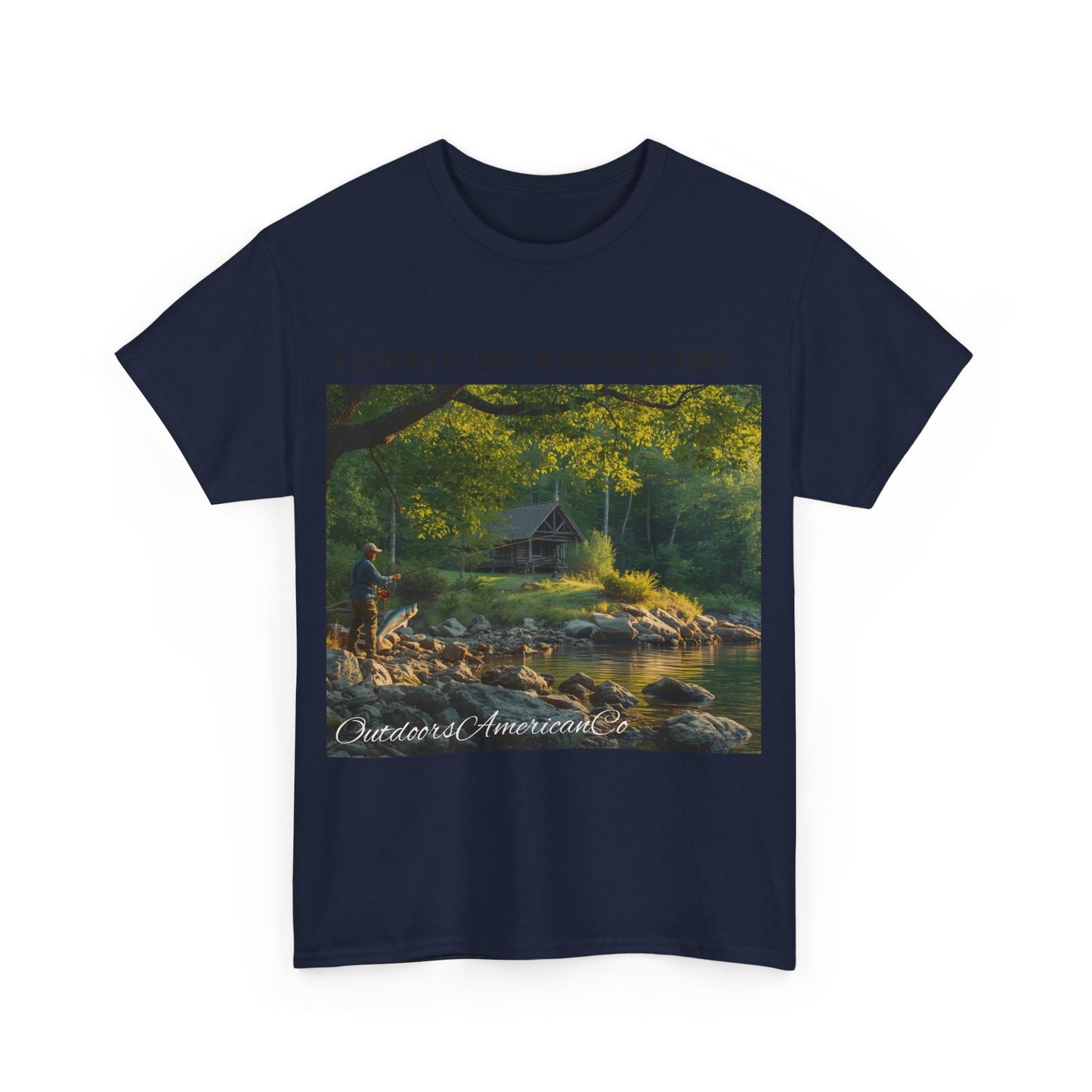 Fishing is Vacation Tee