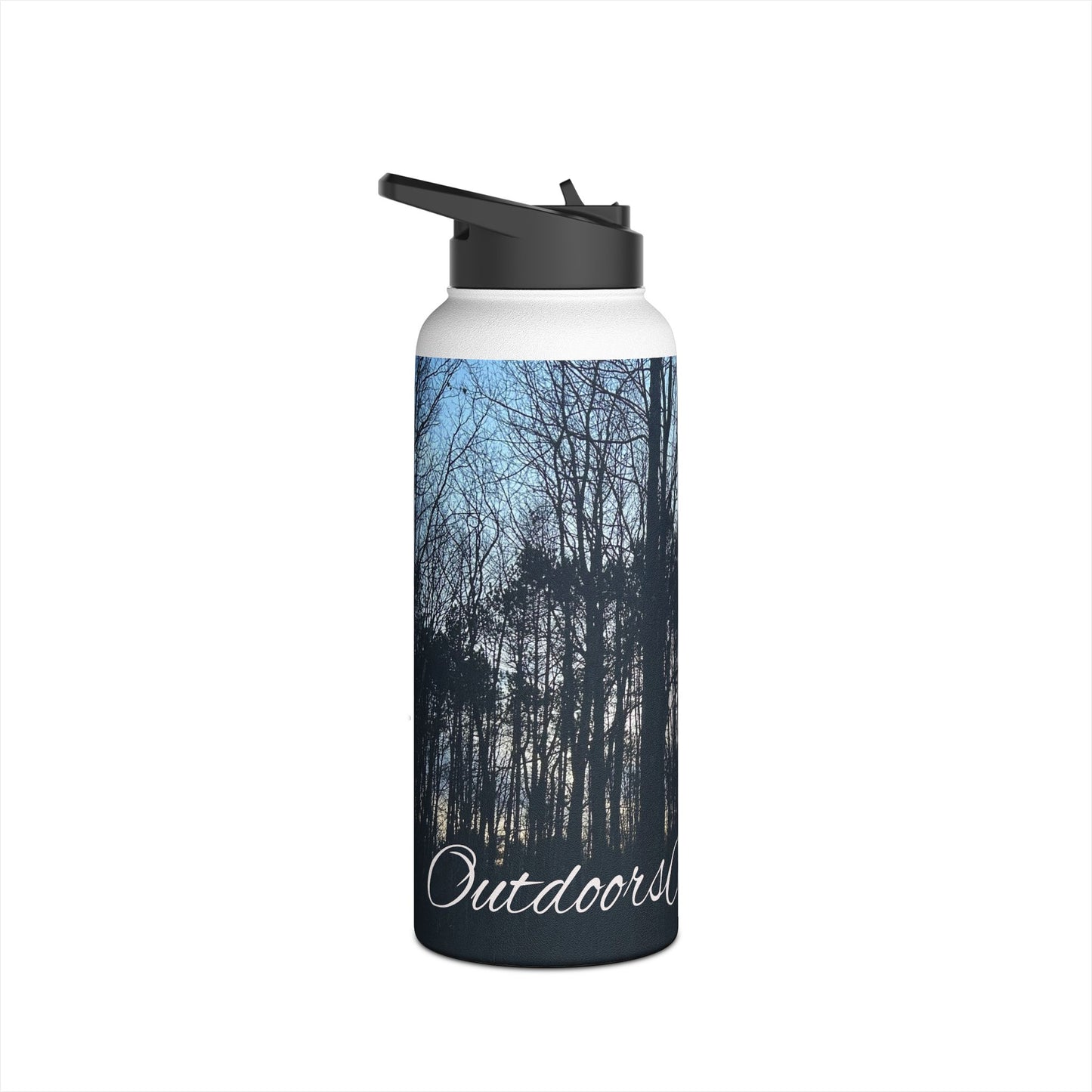 Dusk Trees Stainless Steel Water Bottle