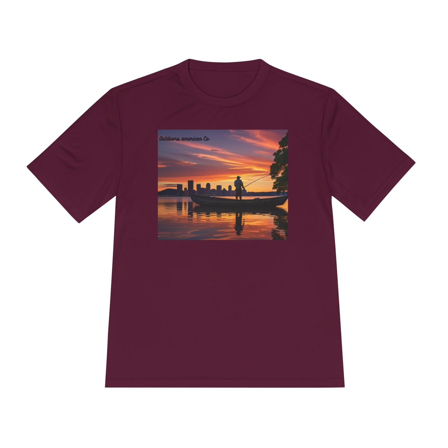 Sunset Boat Trip Athletic Tee