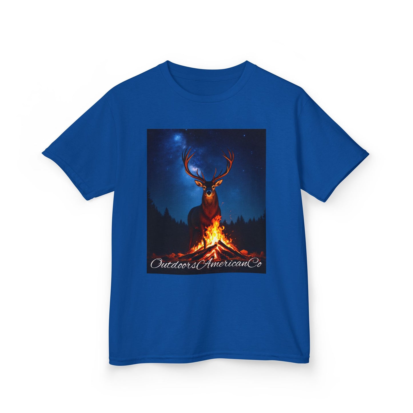 Kids Deer Night Fire Tee